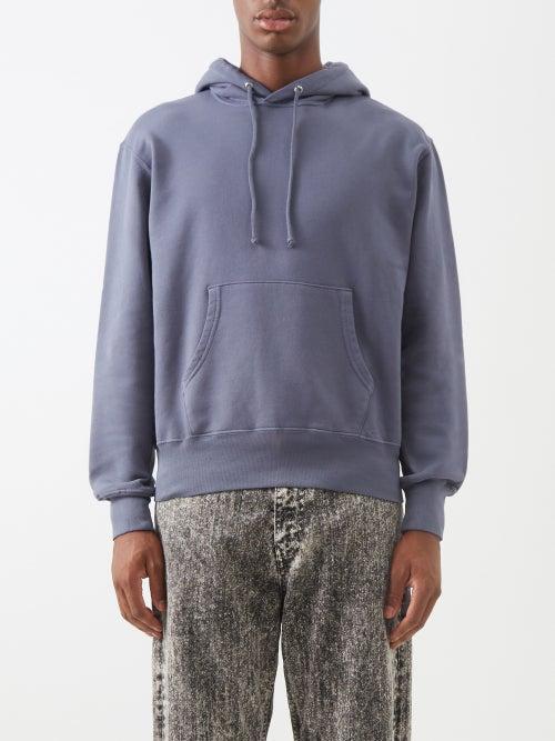 Lady White Co. - Dropped-shoulder Cotton-jersey Hooded Sweatshirt - Mens - Grey