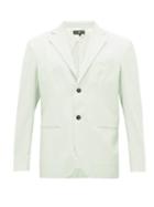 Matchesfashion.com Edward Crutchley - Single-breasted Wool-poplin Suit Jacket - Mens - Green