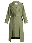 Toga Pleat-front Belted Trench Coat