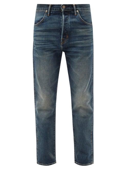 Tom Ford - Tapered-leg Jeans - Mens - Blue