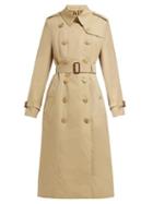 Matchesfashion.com Burberry - Chelsea Double Breasted Cotton Trench Coat - Womens - Beige