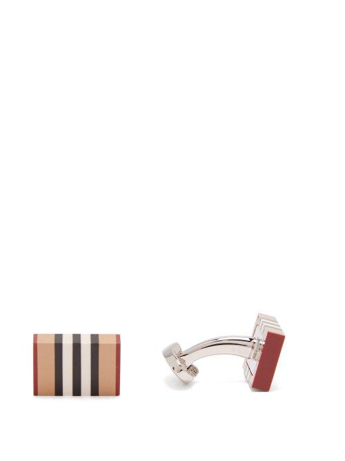 Matchesfashion.com Burberry - Heritage Stripe Cufflinks - Mens - Multi