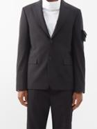 Fendi - Sleeve-pocket Tailored Blazer - Mens - Black