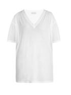 Matchesfashion.com Raey - V Neck Cotton Jersey T Shirt - Womens - White