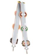Matchesfashion.com Fendi - Strap You Spike Embellished Leather Bag Strap - Womens - Blue Multi