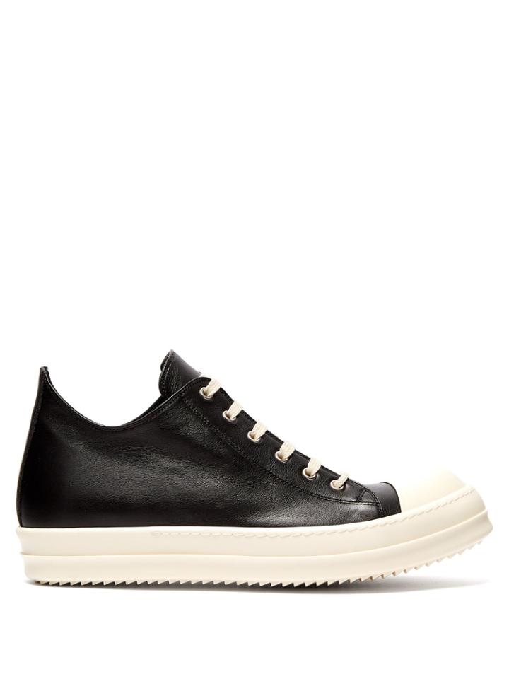 Rick Owens Geobasket Low-top Leather Trainers