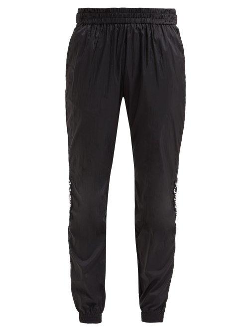 Matchesfashion.com Paco Rabanne - Logo Trimmed Nylon Track Pants - Womens - Black