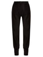 Matchesfashion.com Jw Anderson - Buttoned Cuff High Waisted Trousers - Womens - Black