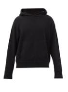 Les Tien - Cropped Cashmere Hooded Sweatshirt - Mens - Black