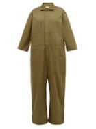 Matchesfashion.com Chimala - Oversized Organic Cotton Twill Jumpsuit - Womens - Khaki