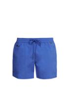 Matchesfashion.com Polo Ralph Lauren - Explorer Fit Logo Embroidered Swim Shorts - Mens - Mid Blue