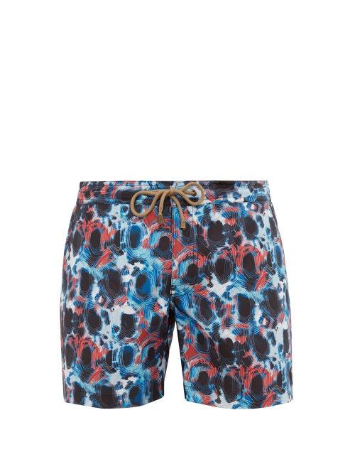 Matchesfashion.com Thorsun - Tie Dye Swim Shorts - Mens - Blue