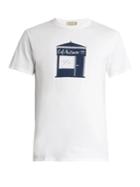 Maison Kitsuné Caf Kitsun-print Cotton-jersey T-shirt