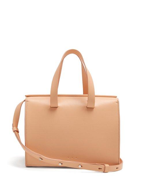 Matchesfashion.com Aesther Ekme - Mini Barrel Leather Tote - Womens - Nude