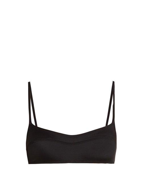 Matchesfashion.com Solid & Striped - The Elsa Bandeau Bikini Top - Womens - Black