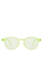 Matchesfashion.com Retrosuperfuture - The Iconic Series Round Frame Sunglasses - Womens - Green