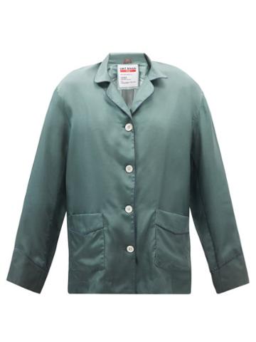 F.r.s - For Restless Sleepers - Topanga Silk Pyjama Shirt - Womens - Green