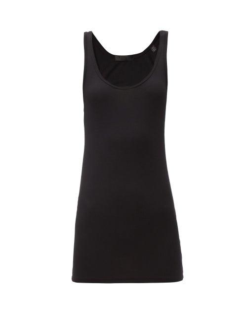 Matchesfashion.com Atm - Racerback Micromodal-blend Jersey Tank Top - Womens - Black