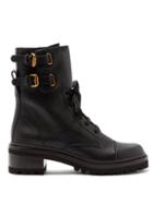 Matchesfashion.com See By Chlo - Buckled Leather Boots - Womens - Black