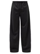 Ludovic De Saint Sernin - Elasticated-waist Cotton Wide-leg Trousers - Mens - Black
