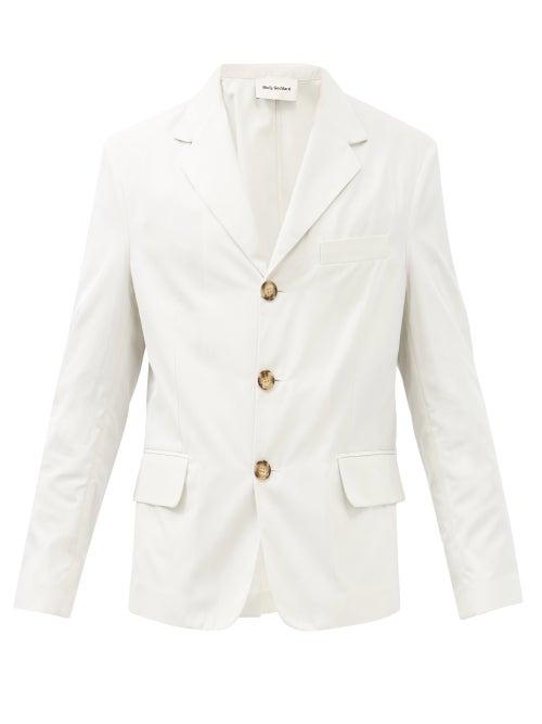 Molly Goddard - Helmut Twill Blazer - Mens - Cream