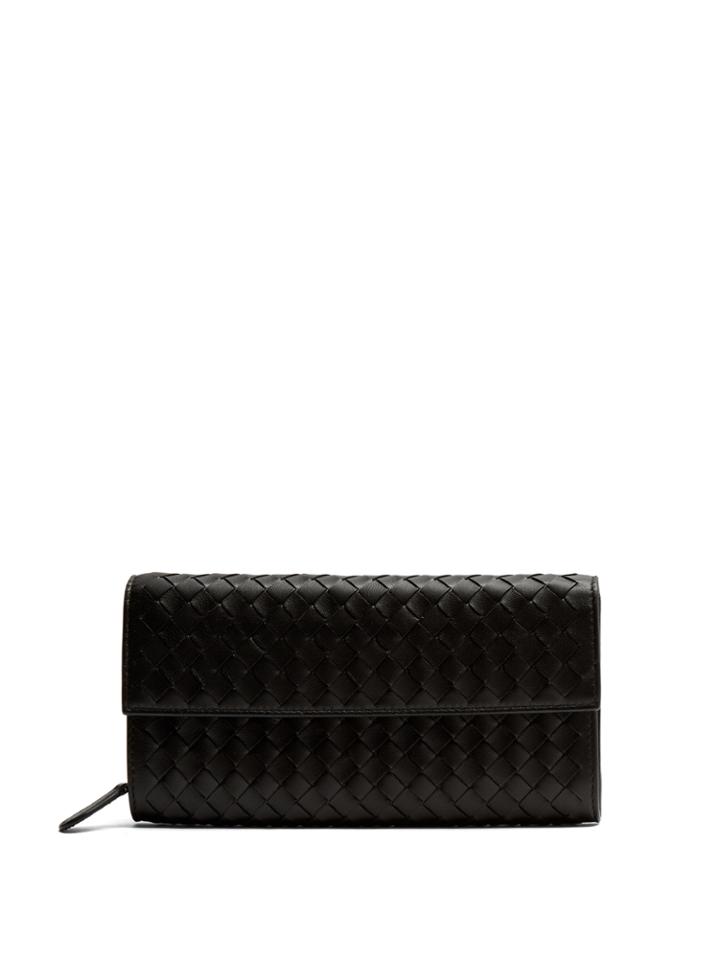 Bottega Veneta Continental Intrecciato Leather Wallet