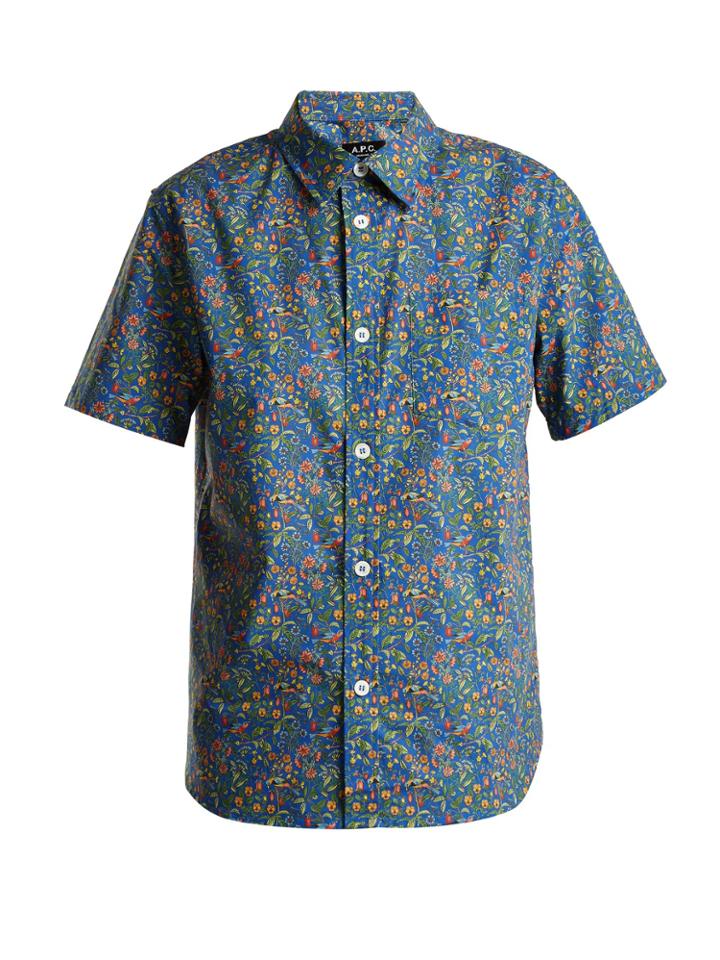 A.p.c. Dana Floral-print Cotton Shirt