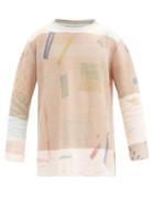 Matchesfashion.com Eckhaus Latta - Abstract-print Raw-edge Sweater - Mens - Multi