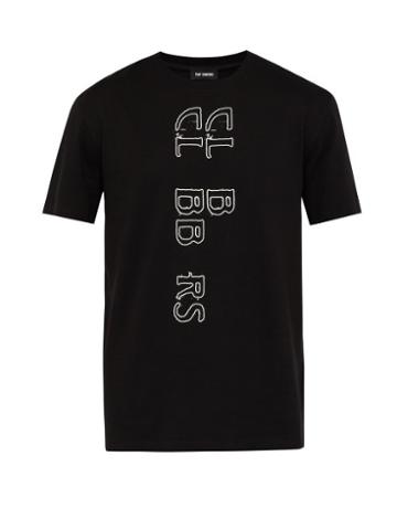 Matchesfashion.com Raf Simons - Clubbers Print Cotton T Shirt - Mens - Black