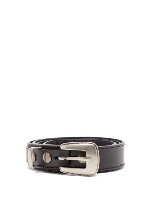 Matchesfashion.com Lemaire - Western Leather Belt - Mens - Black