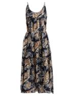 Stella Mccartney Tiered Floral-print Cotton-blend Midi Dress