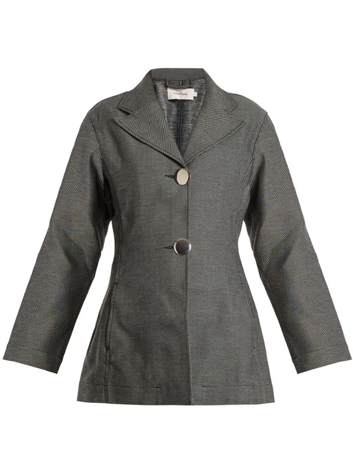 Marques Almeida Notch-lapel Single-breasted Denim Blazer