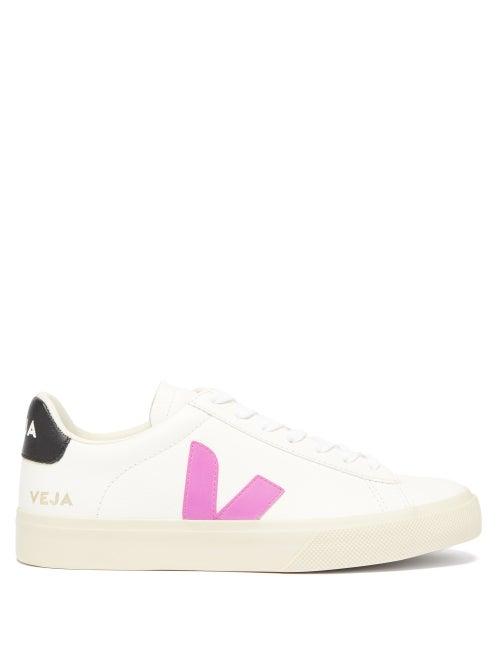 Veja - Campo Leather Trainers - Womens - White Multi