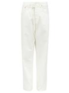Matchesfashion.com Acne Studios - 1991 Toj Belted High-rise Straight-leg Jeans - Womens - White