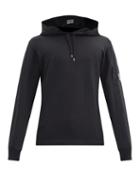 Matchesfashion.com C.p. Company - Goggle-lens Garment-dyed Cotton Hooded Sweatshirt - Mens - Black