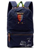 Matchesfashion.com Polo Ralph Lauren - Crest And Logo Embroidered Backpack - Mens - Navy