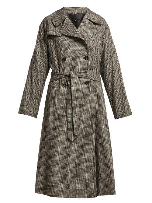 Matchesfashion.com Nili Lotan - Topher Belted Trench Coat - Womens - Grey