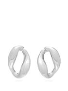 Matchesfashion.com Misho - Chunky Chain Twisted Hoop Earrings - Womens - Silver