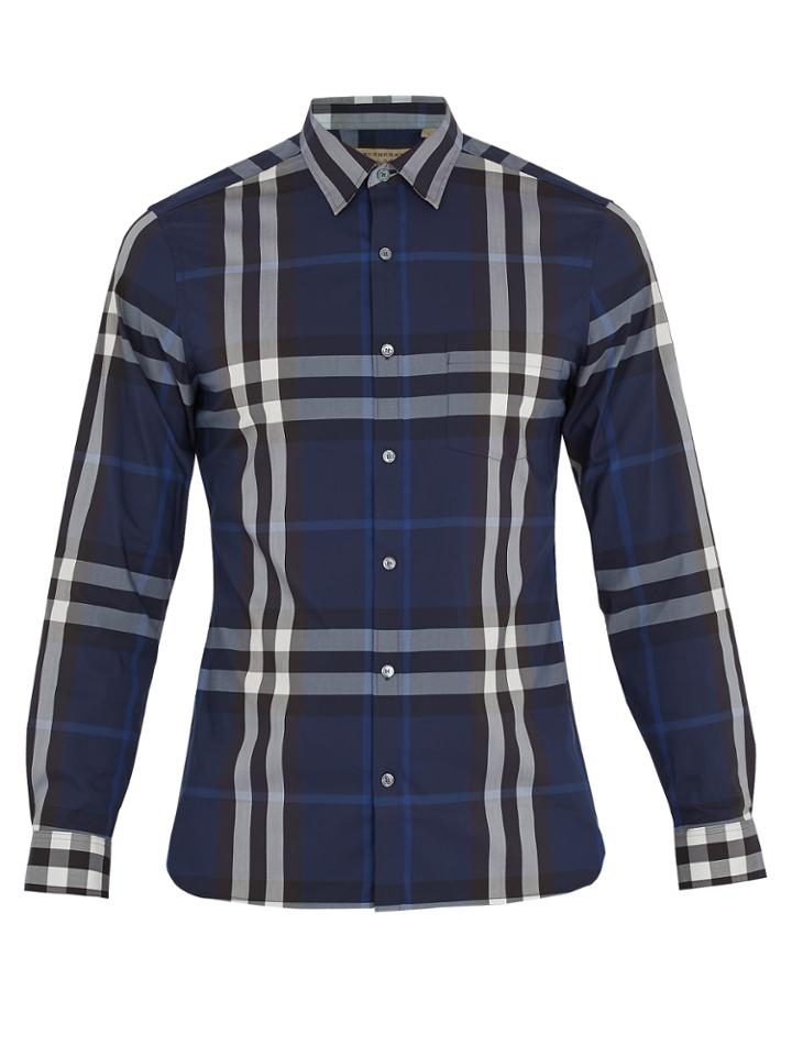 Burberry Nelson Single-cuff Cotton-blend Shirt