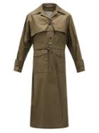 Matchesfashion.com Herno - Belted Cotton-gabardine Trench Coat - Womens - Khaki