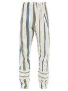 Matchesfashion.com Marrakshi Life - Striped Cotton-blend Pyjama Trousers - Mens - Cream Multi