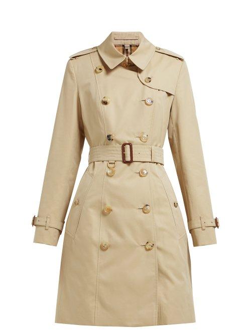 Matchesfashion.com Burberry - Chelsea Heritage Cotton Gabardine Trench Coat - Womens - Beige