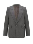 Matchesfashion.com Bianca Saunders - Eldon Single-breasted Crepe Jacket - Mens - Grey