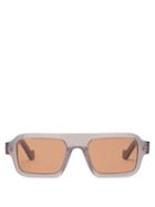 Matchesfashion.com Loewe - Square Acetate Sunglasses - Mens - Grey