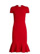 Matchesfashion.com Esteban Cortzar - Cut Out Back Crepe Jersey Dress - Womens - Red