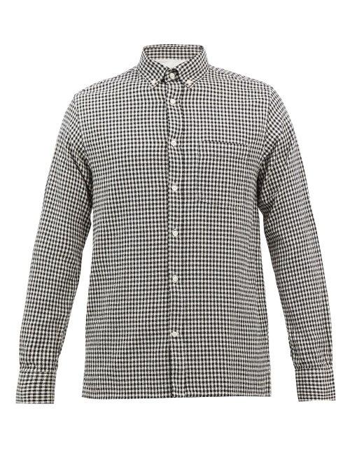 Officine Gnrale - Arsene Checked Cotton-blend Shirt - Mens - Black Multi