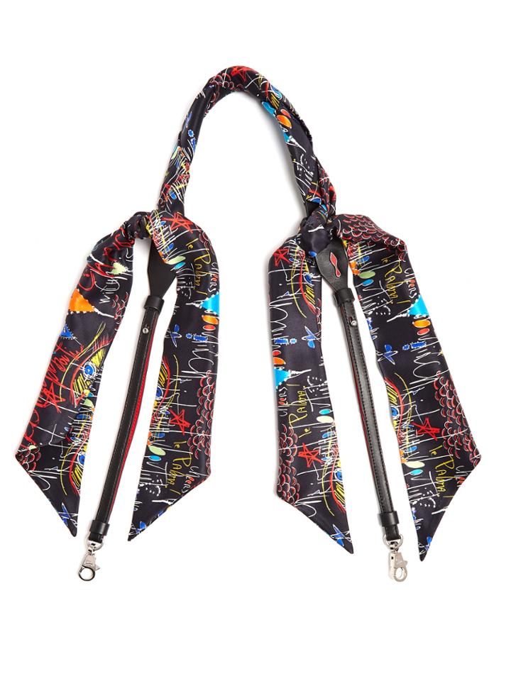 Christian Louboutin Artemistrap Loubitag-scarf Leather Bag Strap