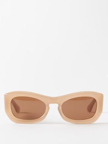 Port Tanger - X Imaan Hammam M'barka Acetate Sunglasses - Womens - Beige