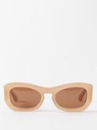Port Tanger - X Imaan Hammam M'barka Acetate Sunglasses - Womens - Beige
