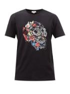 Alexander Mcqueen - Doodle Skull-print Cotton-jersey T-shirt - Mens - Black Multi